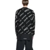 Sweatshirt mit Rundhalsausschnitt und durchgehendem Logo-Print „Black White“ 724858T16651070
