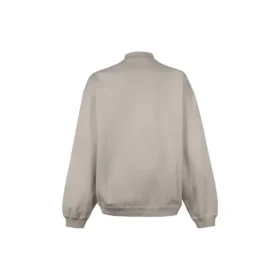 Sweatshirt mit Rundhalsausschnitt und gesticktem Logo „Beige“ 656999-TKV74-2966