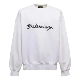 Sweatshirt mit Rundhalsausschnitt und Schriftzug-Logo „Weiß“ 697869TMVB59040