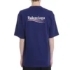 T-Shirt für die Political Campaign, Large-Passform „Blue“ 620969TIV521195