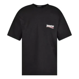 T-Shirt für die Political Campaign, Large-Passform „Schwarz“ 641675TKVJ11070