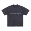T-Shirt im Schablonendruck-Stil „Schwarz“ 764235TQVA31750