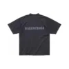 T-Shirt im Schablonendruck-Stil „Schwarz“ 764235TQVA31750