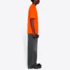 T-Shirt in weiter Passform „Fluo Orange“ 641675TKVE87073