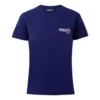 T-Shirt mit Alphabet-Logo-Aufdruck, kurzärmelig, blau 612964TIV521195