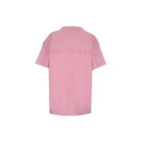 T-Shirt mit Alphabet-Logo-Aufdruck, locker sitzend, kurzärmelig „Pink“ 612965TIVG55700