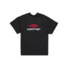 T-Shirt mit doppeltem Vorderverschluss „Washed Black“ 791615TQVQ61021