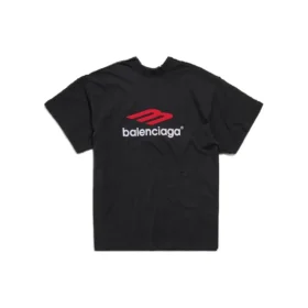 T-Shirt mit doppeltem Vorderverschluss „Washed Black“ 791615TQVQ61021