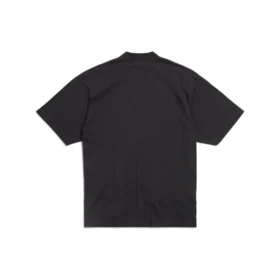 T-Shirt mit politischem Schablonendruck „Black White“ 764235TQVI51569