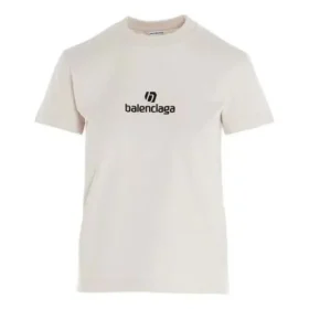 T-Shirt mit Rundhalsausschnitt und Logo, grau/weiß 612964TJVD99054