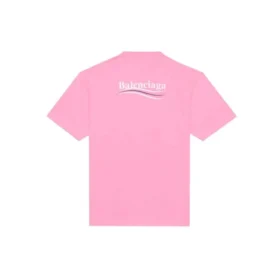 T-Shirt mit Rundhalsausschnitt und Political Campaign-Logo, rosa/rot, 641655TJVF75713