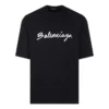 T-Shirt mit Schriftzug-Logo „Black White“ 612966TMVB41070