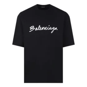 T-Shirt mit Schriftzug-Logo „Black White“ 612966TMVB41070