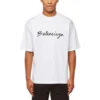 T-Shirt mit Schriftzug-Logo „Weiß/Schwarz“ 612966TMVB49040