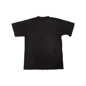 T-Shirt mit verschwommenem Logo „Black Blue“ 661705TKVD51070