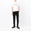 T-Shirt mit verschwommenem Logo „Weiß Schwarz“ 661705TKVD59040