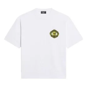 T-Shirt mit Wappen-Logo „Weiß“ 612966TLV619000