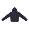 Tab Worn-Out Zip-Up-Hoodie „Schwarz“ 697949TMVC21151