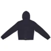 Tab Worn-Out Zip-Up-Hoodie „Schwarz“ 697949TMVC21151