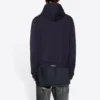 Tab Worn-Out Zip-Up-Hoodie „Schwarz“ 697949TMVC21151