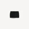 Taillierter Mini-Skort für Damen in Schwarz