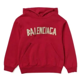 Tape Type Cotton Hoodie „Red“ 682019TOVB36400