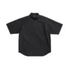 Tape Type-Kurzarm-Shirt, Large-Fit „Black“ 738761TNM601000