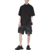Tape Type-Kurzarm-Shirt, Large-Fit „Black“ 738761TNM601000