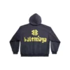 Tape Type Ripped Pocket Hoodie Oversized „Navy Blue“ 744441TOVB14140