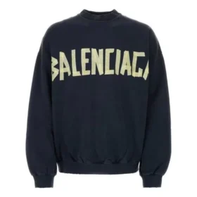 Tape Type-Sweatshirt mit Rundhalsausschnitt „Blue“ 744701TOVB14140
