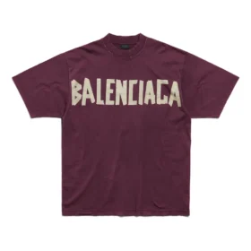Tape Type T-Shirt „Dark Red“ 739784TOVA94029