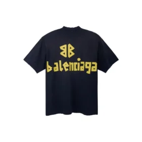 Tape Type T-Shirt, mittlere Passform „Black Faded“ 739784TOVA91055