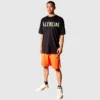 Tape Type T-Shirt, mittlere Passform „Black Faded“ 739784TOVA91055