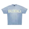 Tape Type T-Shirt, mittlere Passform „Faded Blue“ 739784TOVA94530