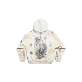Tat Zip-up-Hoodie mit mittlerer Passform „Off White Black“ 770939TQVK13307