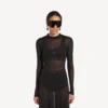 Techwear-BH-Tanktop für Damen in Schwarz Techwear-BH-Tanktop für Damen in Schwarz