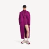 Techwear-Bodysuit für Damen mit kurzen Ärmeln in Violett/Orange
