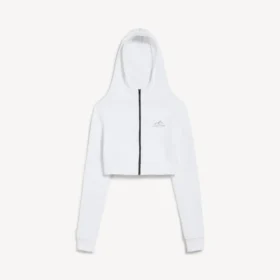 Techwear-Cocoon-Hoodie für Damen in Weiß