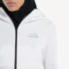 Techwear-Cocoon-Hoodie für Damen in Weiß Techwear-Cocoon-Hoodie für Damen in Weiß