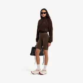 Techwear-Jacke für Damen in Mokka