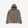 Techwear-Jacke mit Reißverschluss für Herren in Grau Techwear-Jacke mit Reißverschluss für Herren in Grau