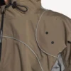 Techwear-Jacke mit Reißverschluss für Herren in Grau Techwear-Jacke mit Reißverschluss für Herren in Grau