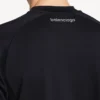Techwear-Kurzarm-T-Shirt für Herren in Marineblau/Weiß