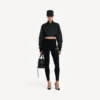 Techwear-Leggings für Damen in Schwarz Techwear-Leggings für Damen in Schwarz