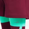 Techwear-Shorts für Herren in Burgunderrot/Aqua Techwear-Shorts für Herren in Burgunderrot/Aqua