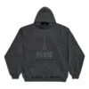 „The Capital Of Fashion“-Hoodie, Large Fit „Black Faded“ 803265TRVN41048