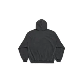 „The Capital Of Fashion“-Hoodie, Large Fit „Black Faded“ 803265TRVN41048