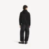 „The Door“ Oversize-Hoodie mit Reißverschluss für Herren in Schwarz „The Door“ Oversize-Hoodie mit Reißverschluss für Herren in Schwarz