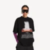 „The Door“ Oversize-T-Shirt für Damen in Schwarz