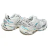 Track 1.0 Sneaker „Weiß-Blau Mesh und Nylon Graffiti“ 542023W3SRA9014